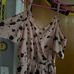 Floral Cold Shoulder Dress